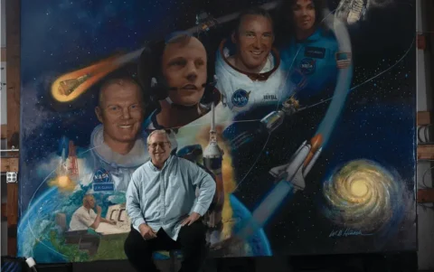 Ohio Astronauts - Bill Hinsch, the artist that painted the astronauts