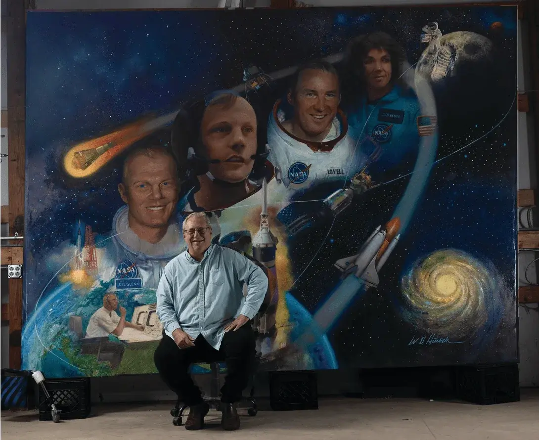 Ohio Astronauts - Bill Hinsch, the artist that painted the astronauts